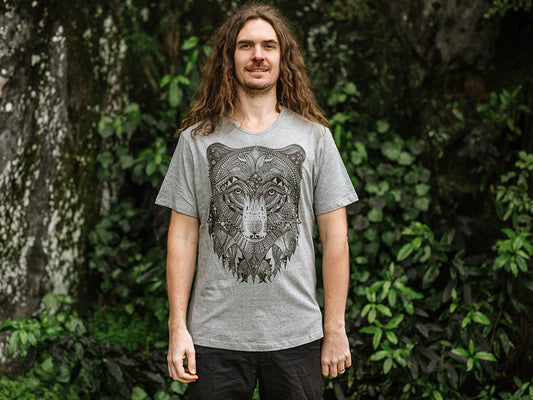 Bear - Men's T-shirt - Grey