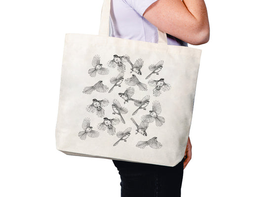 Flock of Fantails - Hemp Tote Bag