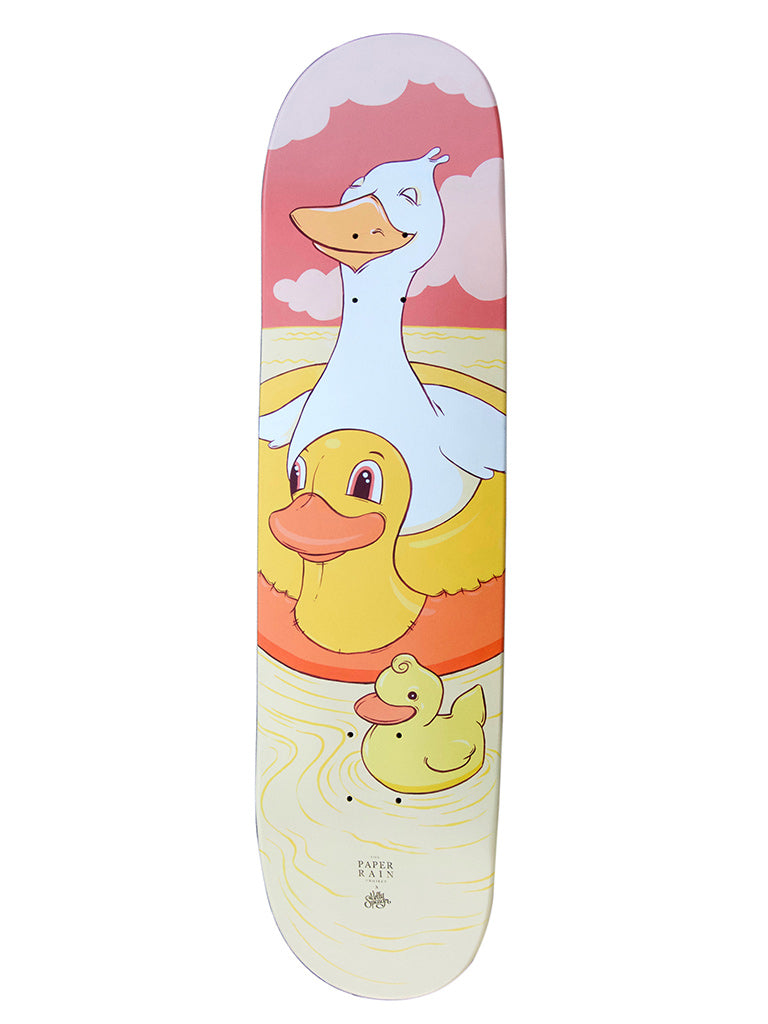 Duck, Duck, Goose hand-painted maple skateboard by Kelly Spencer