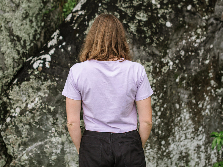 Cropped T-shirt - Lilac