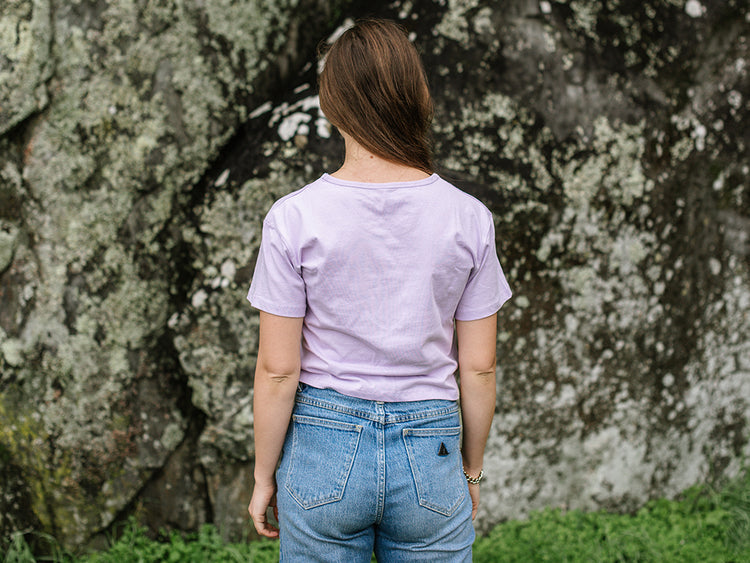 Cropped T-shirt - Lilac