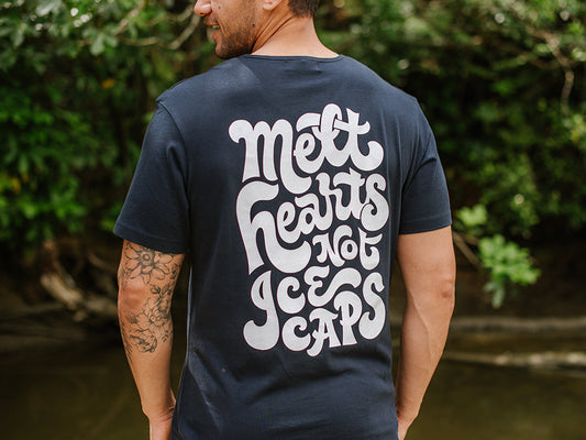 Melt Hearts Not Ice Caps - Men's T-Shirt