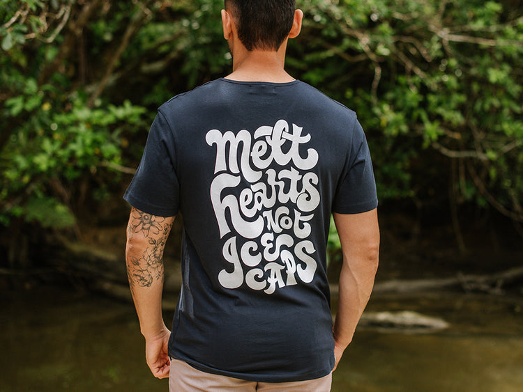 Melt Hearts Not Ice Caps - Men's T-Shirt