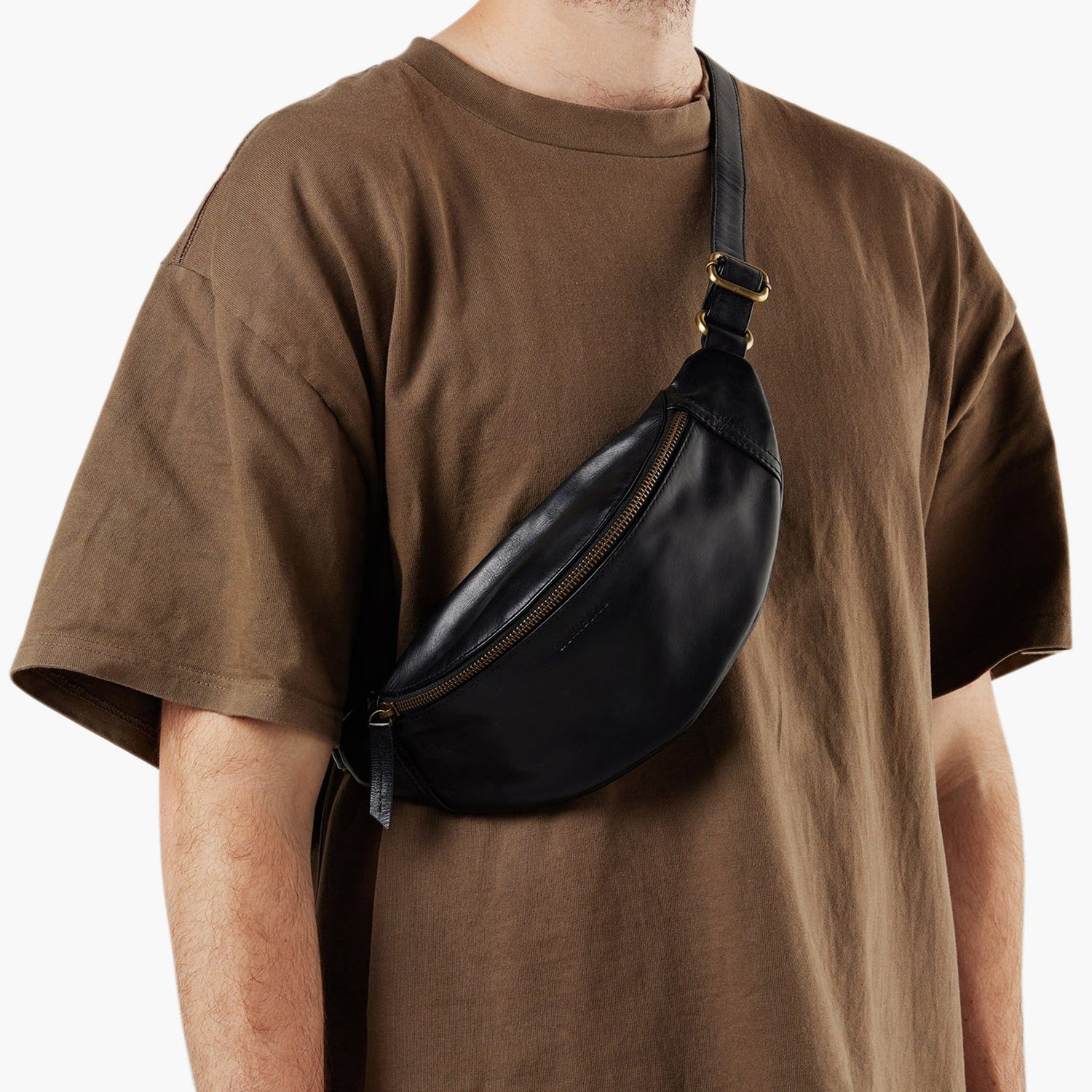 Men's Unisex Leather Bumbag by Duffle&Co
