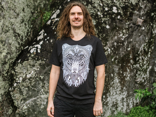 Bear - Men's T-shirt - Black