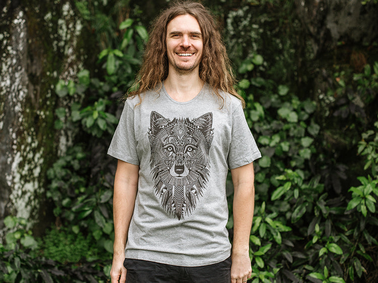 Wolf - Men's T-shirt - Grey