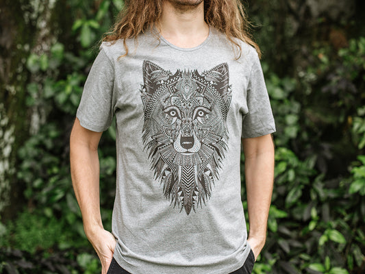 Wolf - Men's T-shirt - Grey