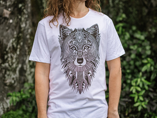 Wolf - Men's T-shirt - White