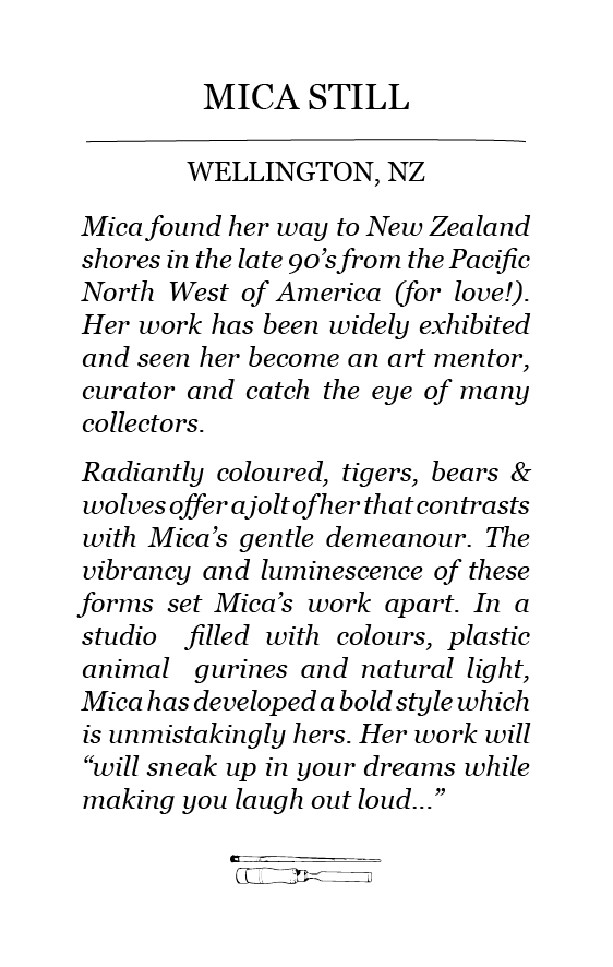 The Paper Rain Project guest artist bio of Mica Still