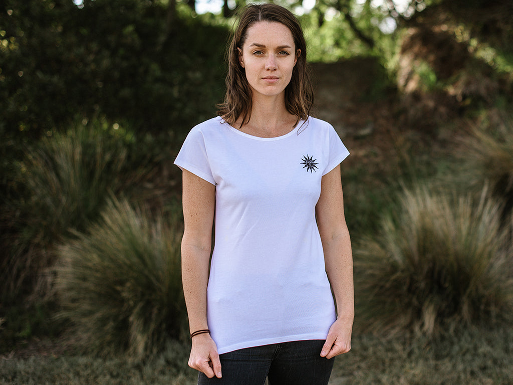 The Time is Now #1 - Front of Women's white T-Shirt