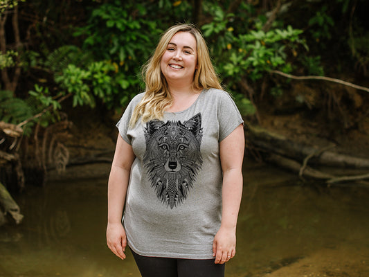 Wolf - Women's T-shirt - Grey