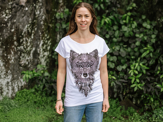 Wolf - Women's T-shirt - White
