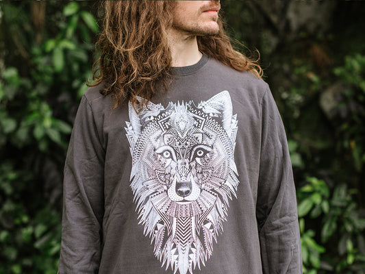 SECONDS - Wolf - Longsleeve Unisex Sweatshirt